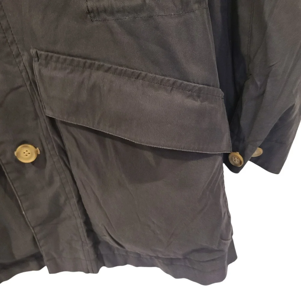 Brooks Brothers Reversible Blue Tan Field Utility Jacket Men's Small Linen - Picture 6 of 10